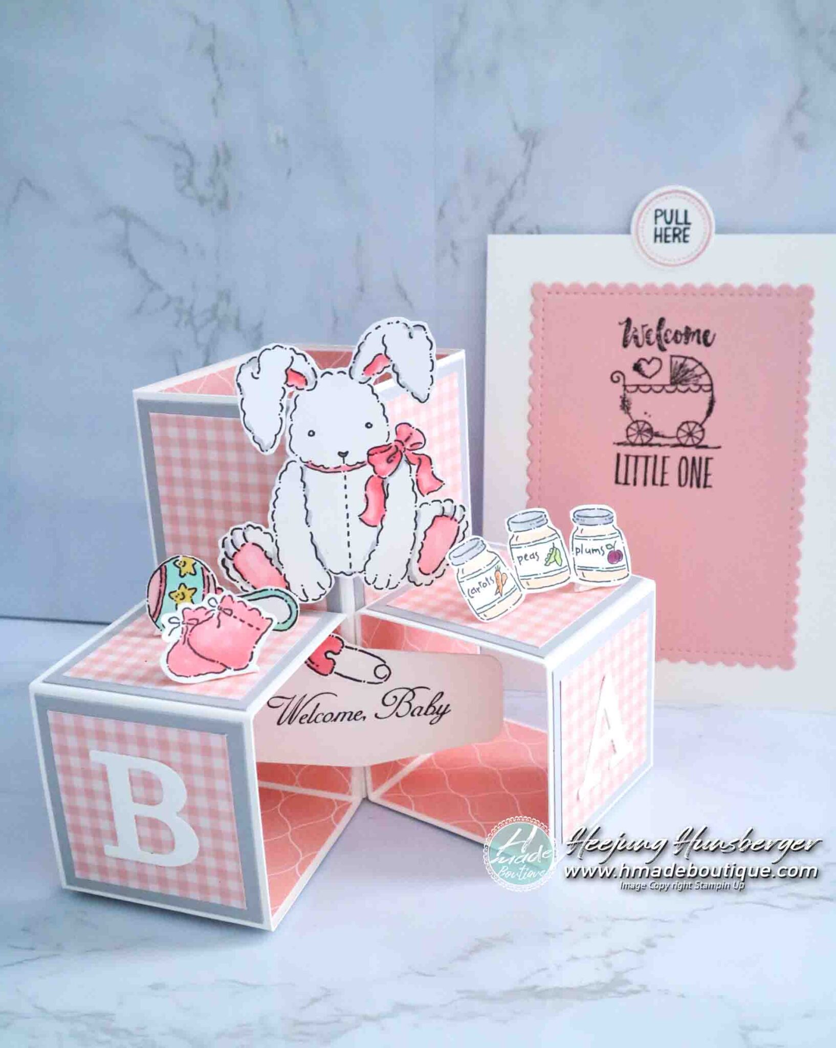 pop up photo cube card