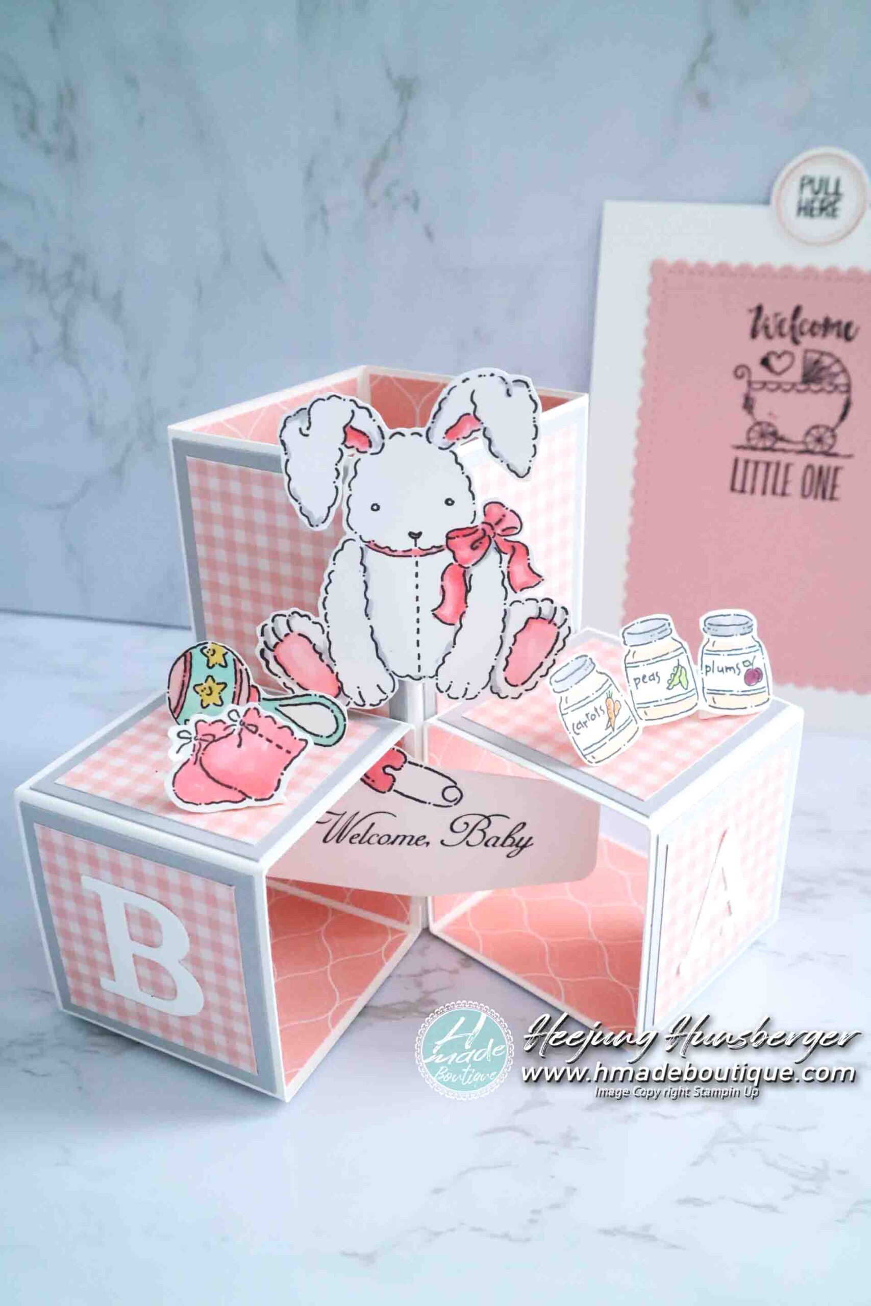 pop up photo cube card