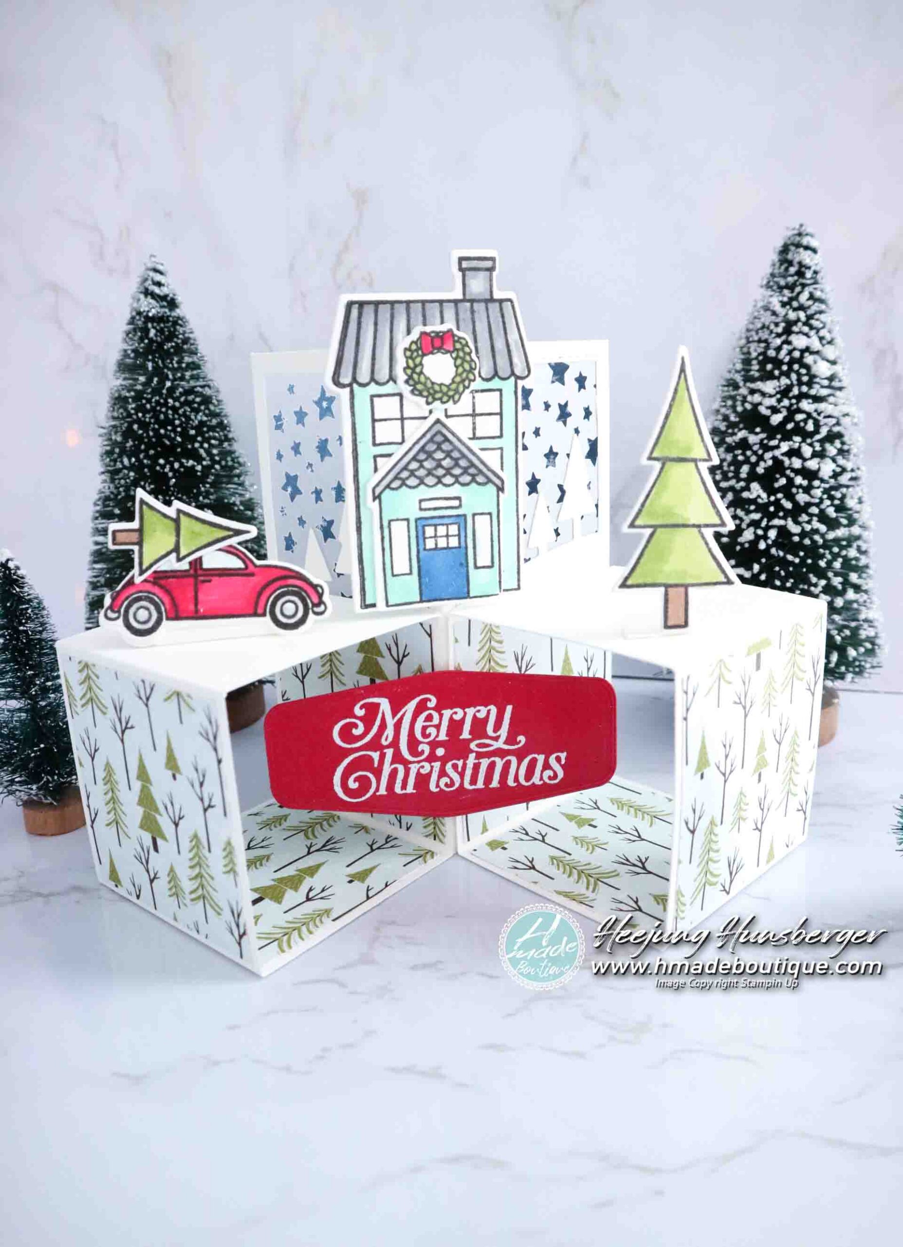 pop up photo cube card