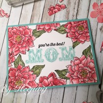Mother’s day card with Peaceful Petal Set