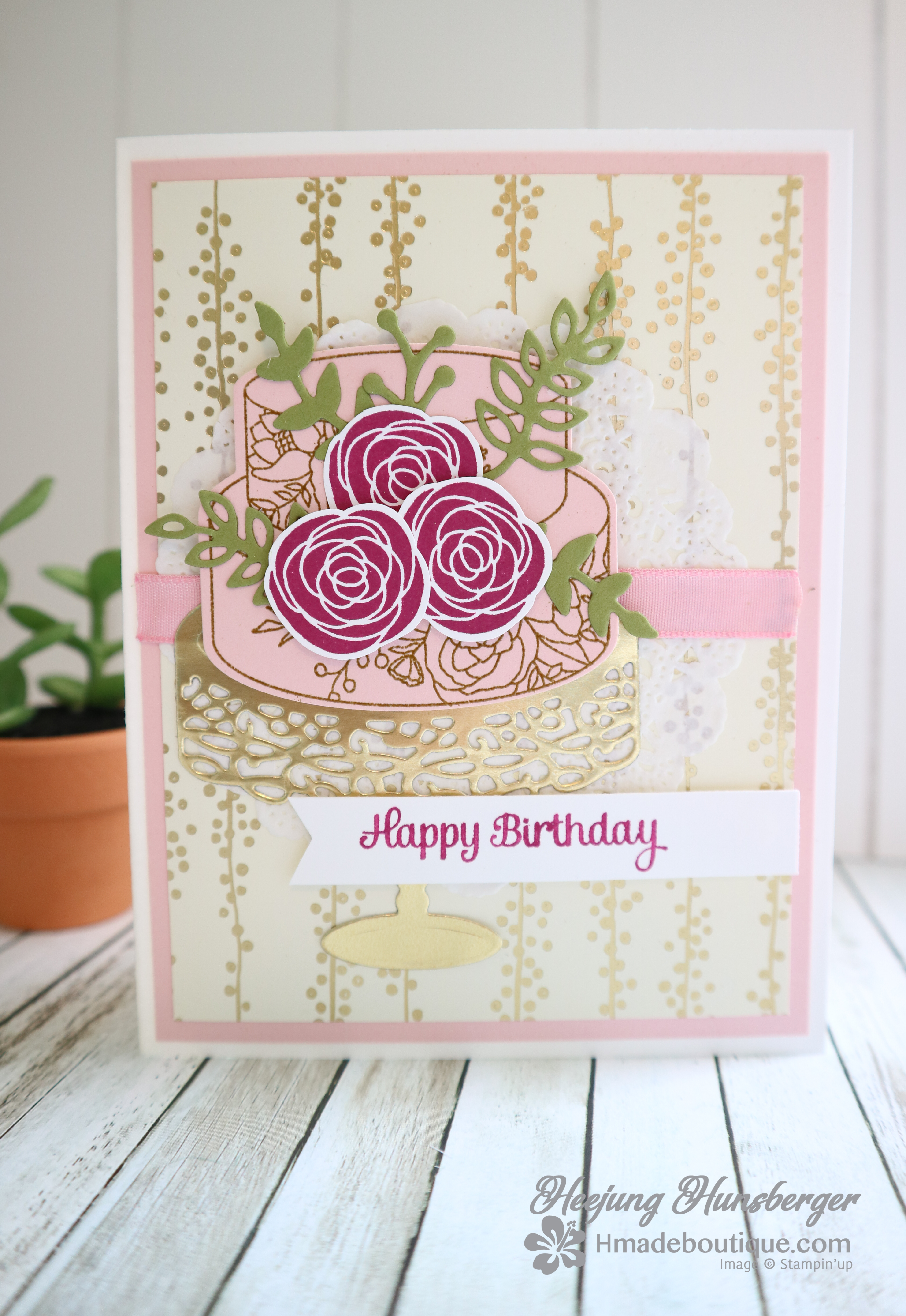 Grandma’s Birthday Card-Cake Soiree