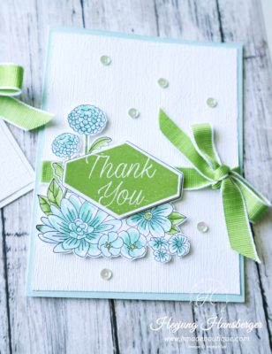 Accented Blooms-Thank you card - H MADE BOUTIQUE