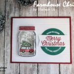 Shaker Christmas Card-Farmhouse Christmas with Jar with Love