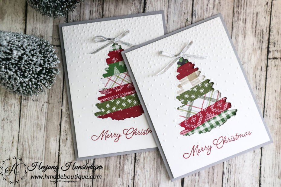 Handcrafted Winter Tree Greeting Card