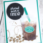 Ice Americano Card with Coffee Cafe Stamp set