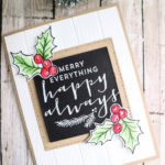 Farm House Style Christmas Card with Christmas Gleaming Stamp Set