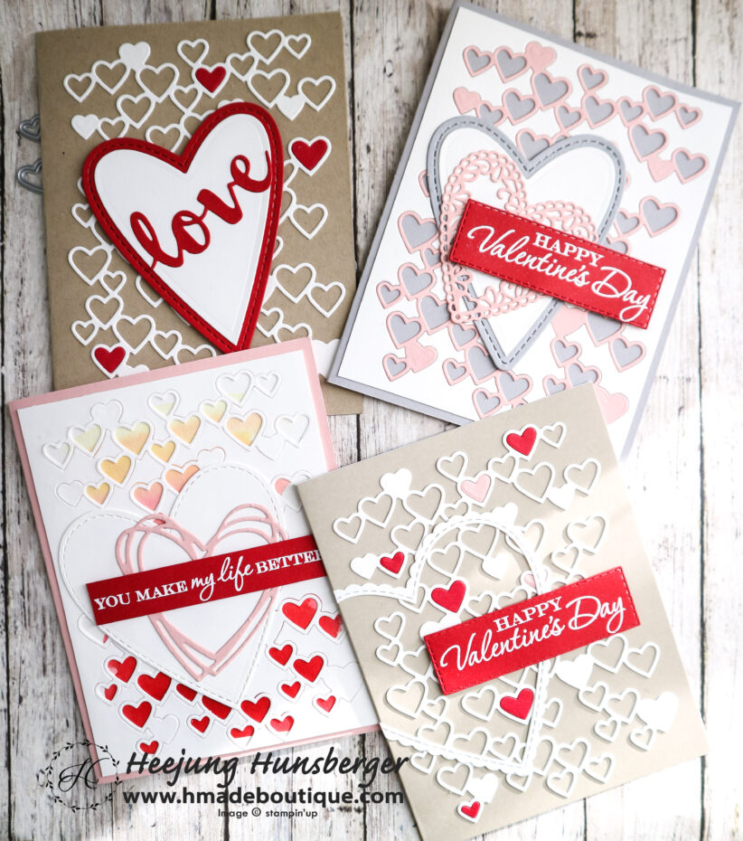 Detailed Heart Die Cut Cards - H MADE BOUTIQUE