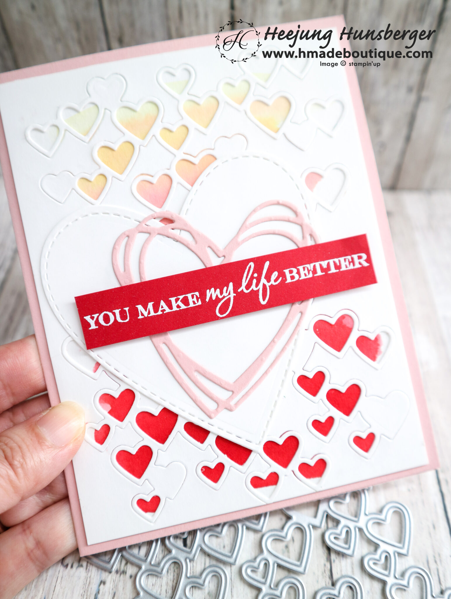 Detailed Heart Die Cut Cards - H MADE BOUTIQUE