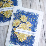 Blue and Yellow Ornate Style Bundle Card