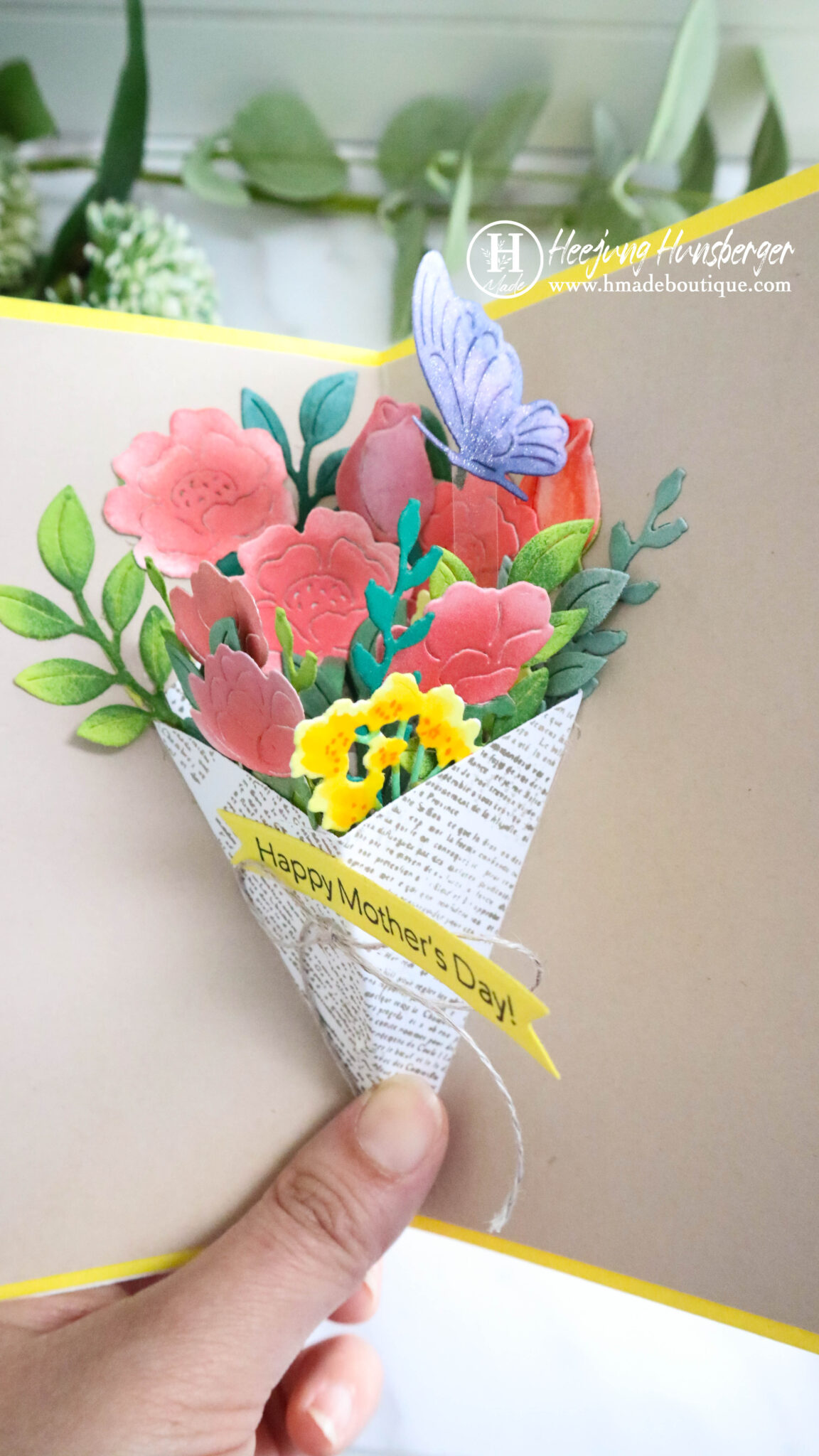 Bouquet Pop-up Mother’s Day Card - H MADE BOUTIQUE