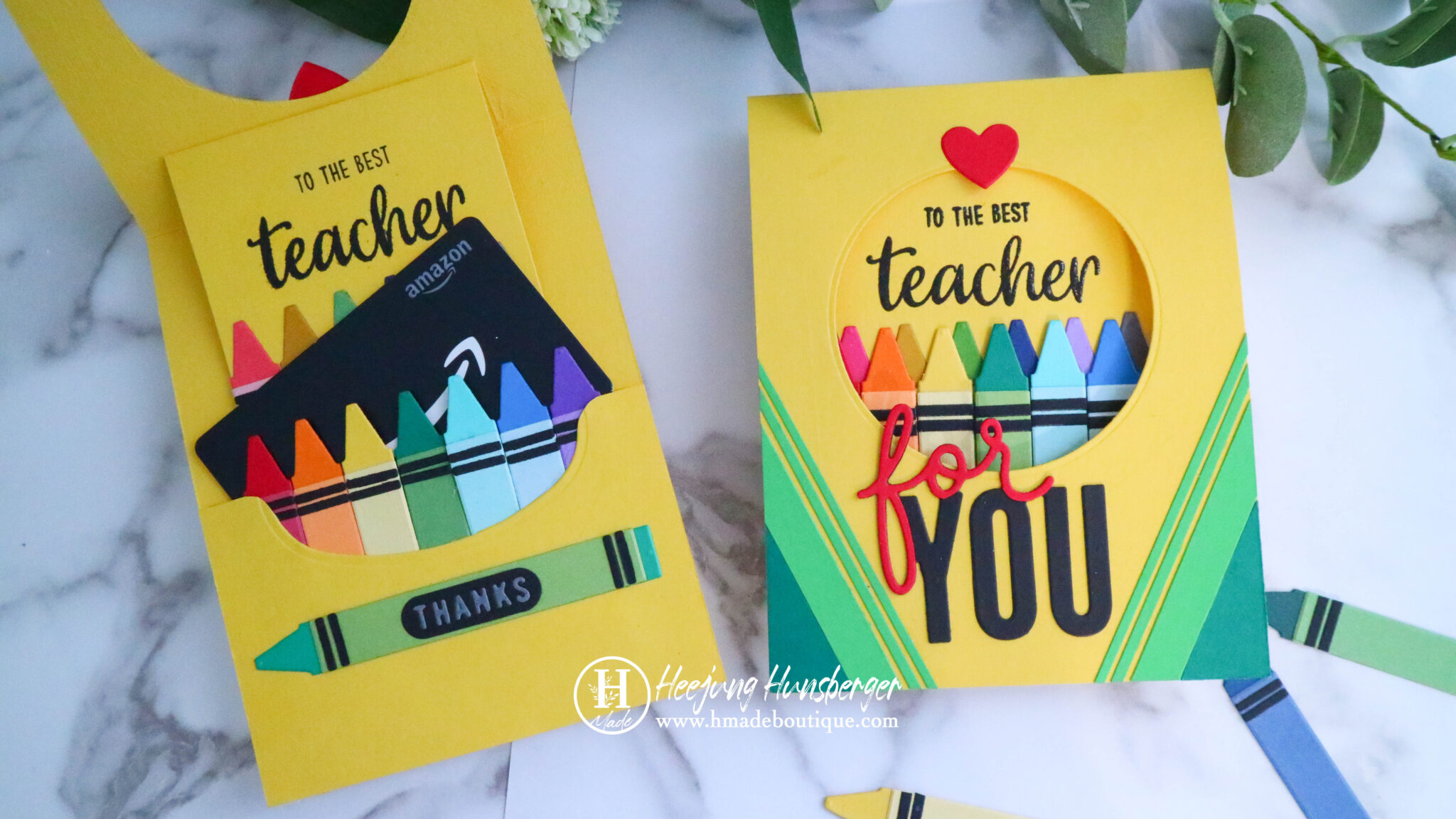 Teacher Appreciation Card | Gift Card Holder - H MADE BOUTIQUE