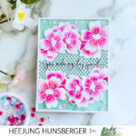 Cherry Blossom Shaker Card- Featuring Picket Fence Studios April New Release