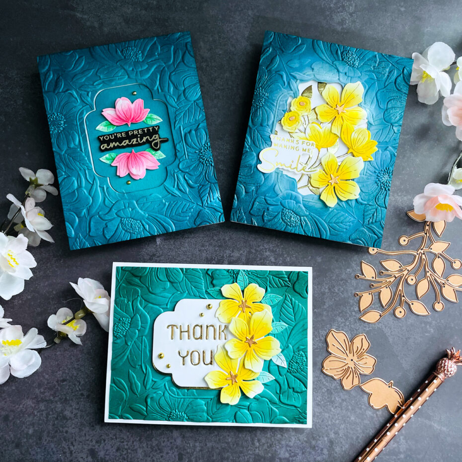 Spellbinders Four Petal Collection┃Inspiration Cards