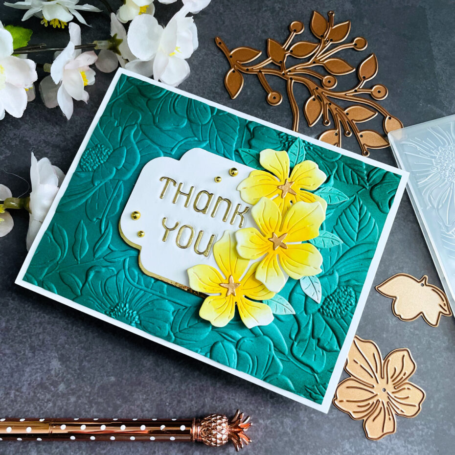 Spellbinders Four Petal Collection┃Inspiration Cards — CARDSANDCRAFTSBYYAZ