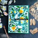 Spellbinders- Delicate Floral Hummingbirds Die Card