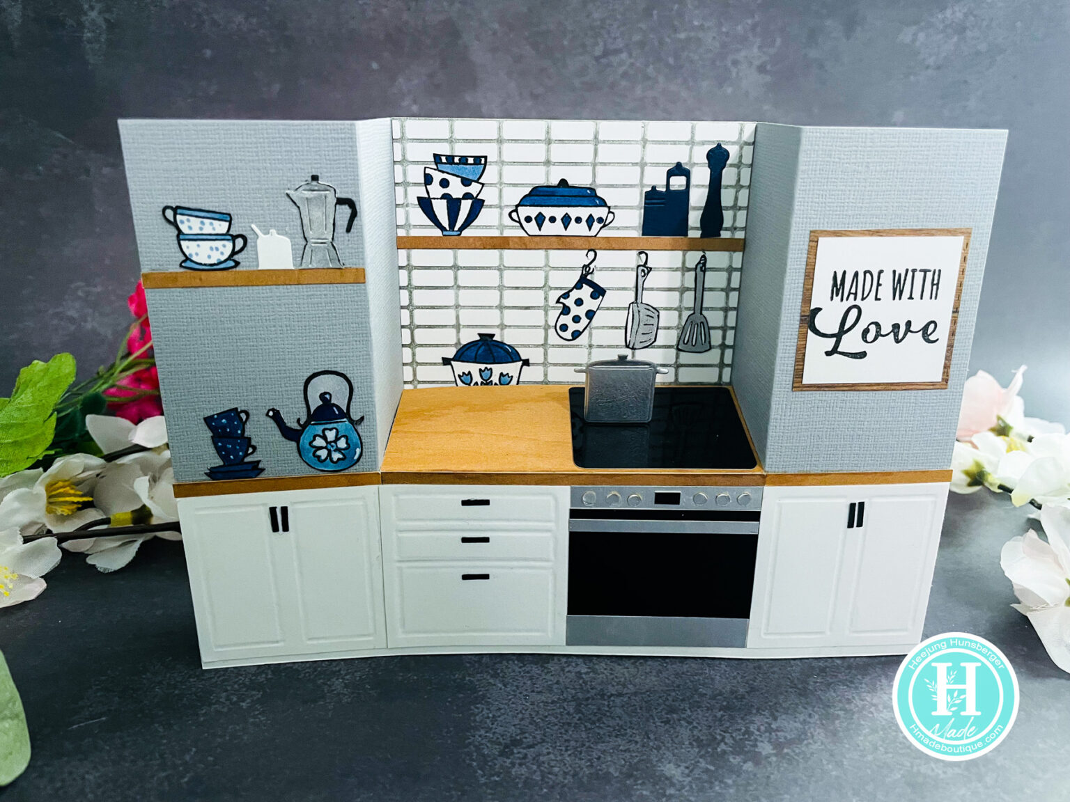 Made with Love Kitchen-Bench Fold Card - H MADE BOUTIQUE