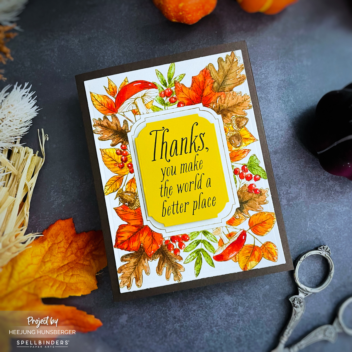 Spellbinders- BetterPress Fall Collection Cards - H MADE BOUTIQUE