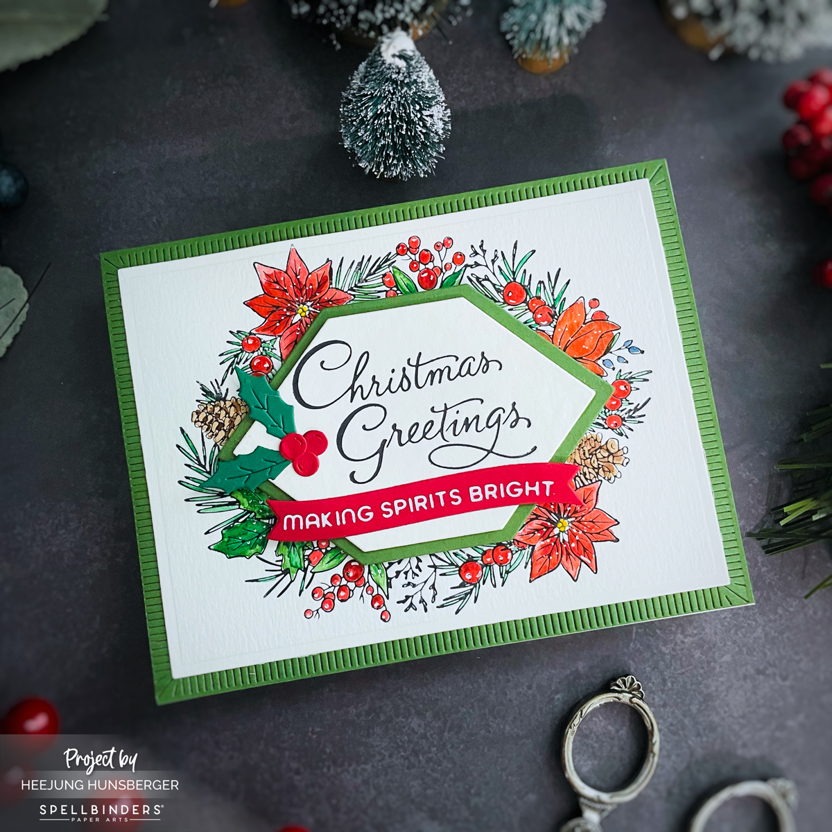 Spellbinders Targa Da Stampo 'Let Us Adore Him' - Collezione More BetterPress Christmas Per Card Making E Scrapbooking