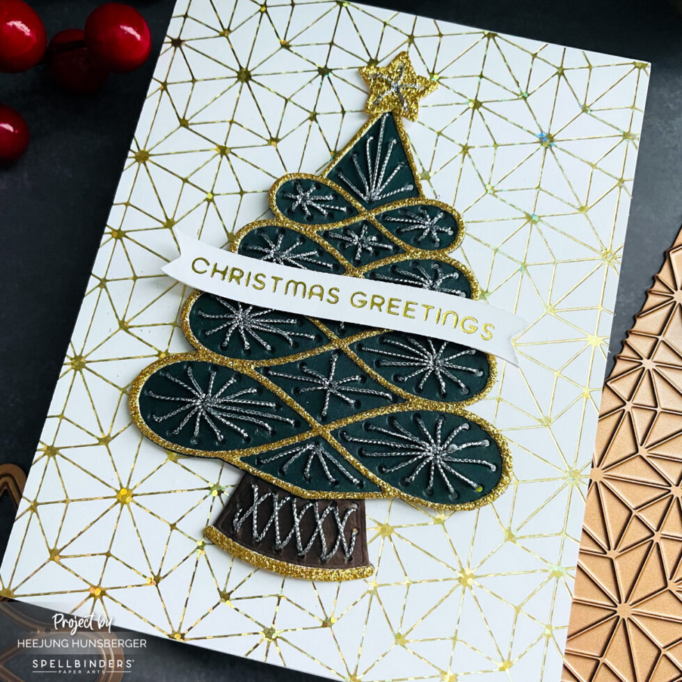 Spellbinders - Glitter Cardstock - Gold (10 sheets)