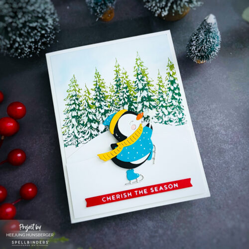 Set De Sellos Transparentes Spellbinders - Citas Navideñas (Colección Susan's Holiday Flora)