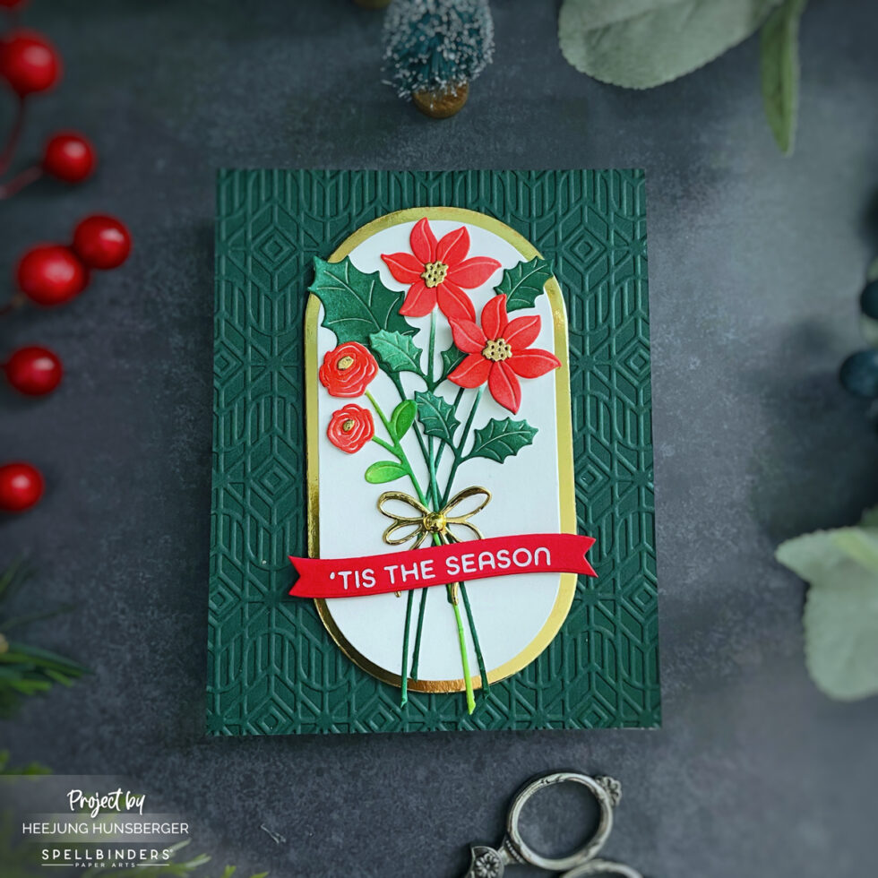 Spellbinders - Sealed for The Holidays Collection - Etched Dies - Holly Sprigs