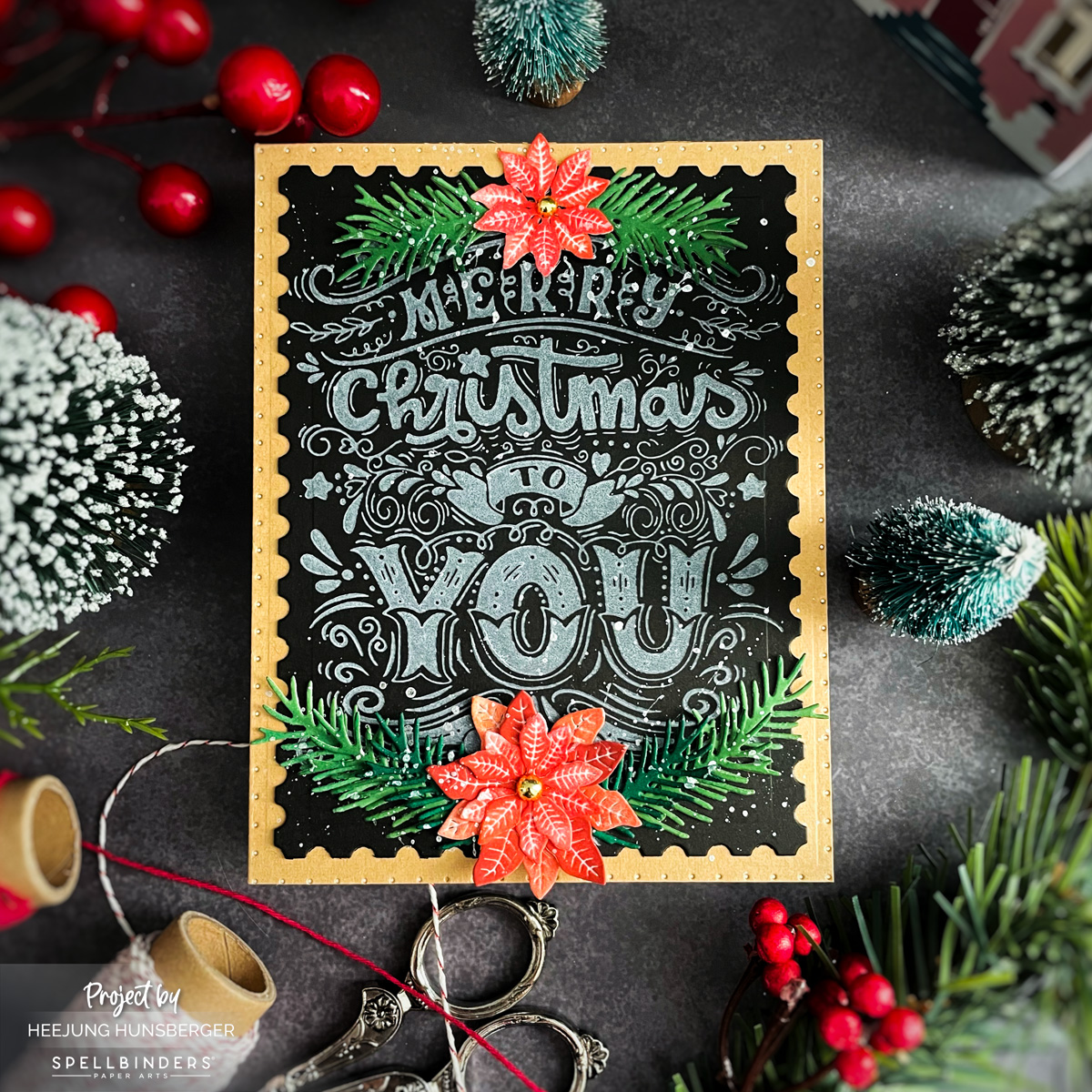 Spellbinders -Merry Christmas To You Card
