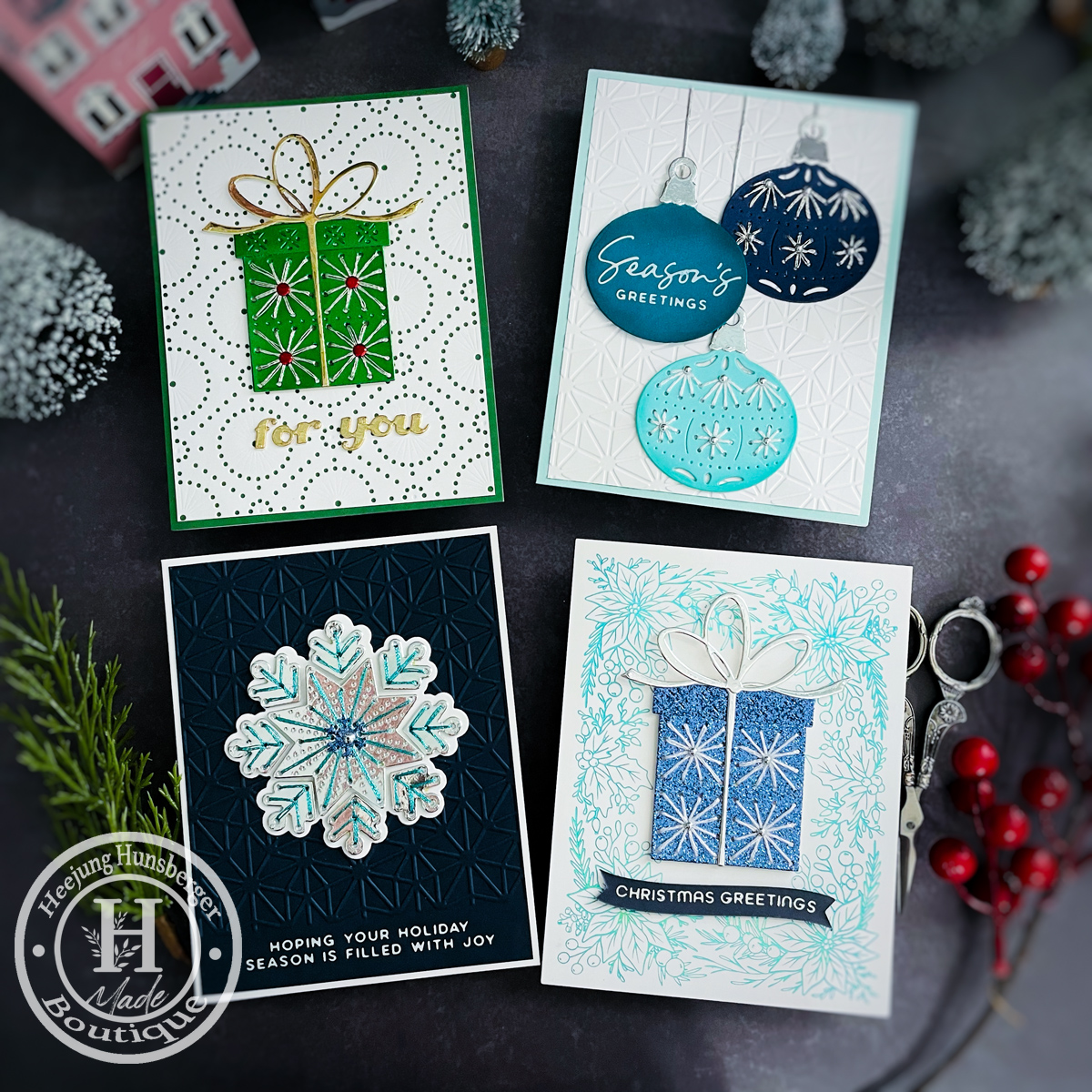 Spellbinders- Another 12 Days Stitchmas Collection Cards