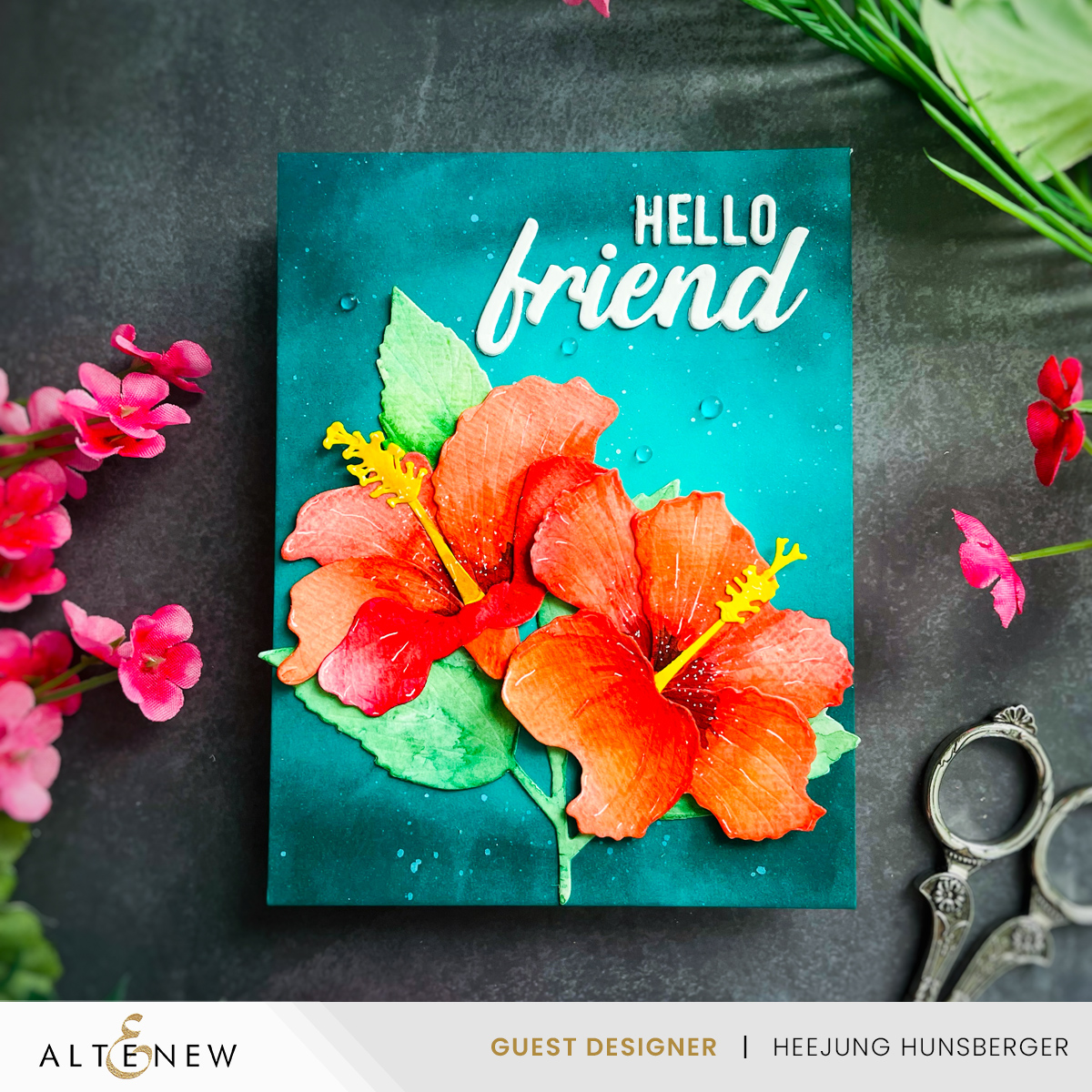 Altenew- Craft-A-Flower: Hibiscus Card