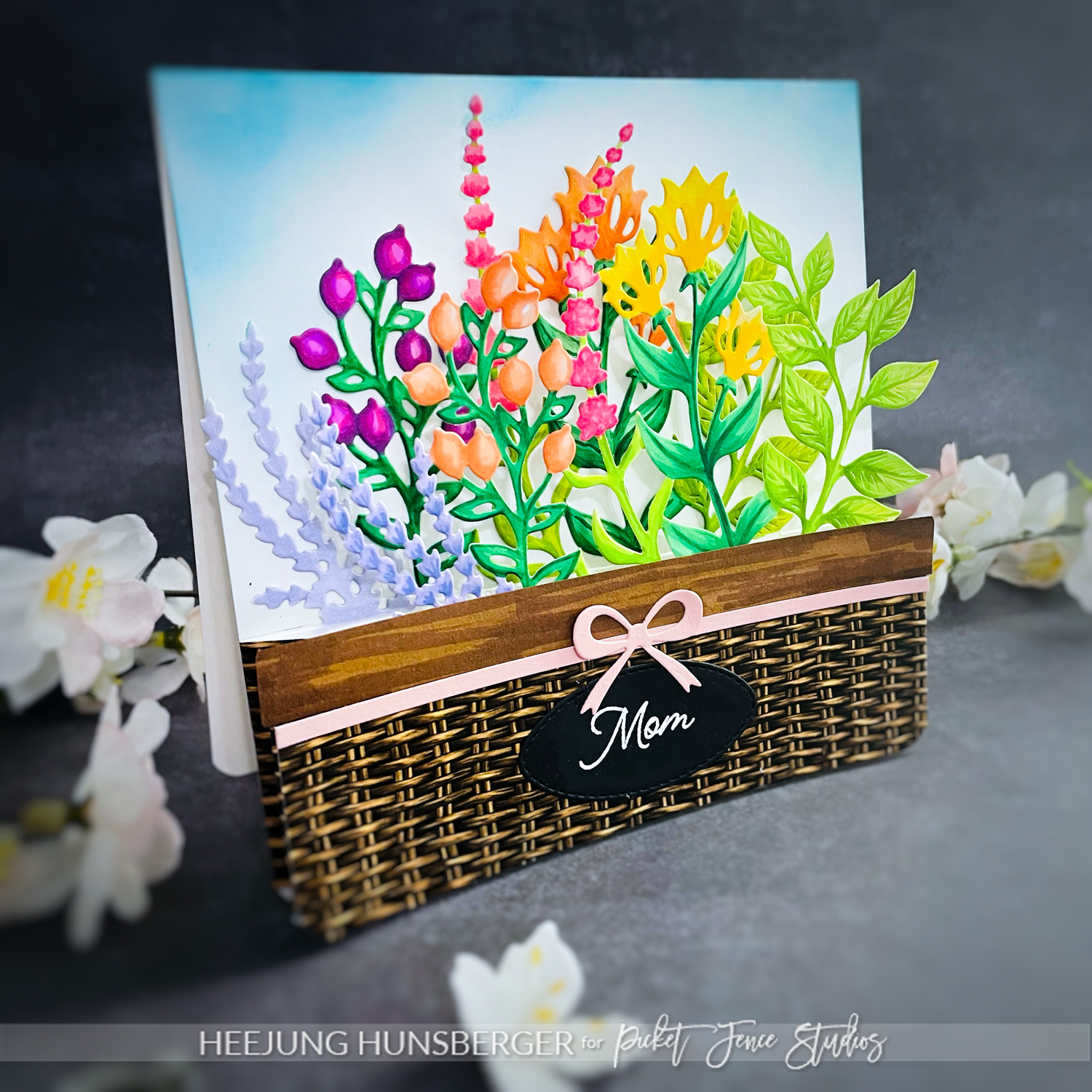 PFS- Wild Flower Basket Pop-Up Card