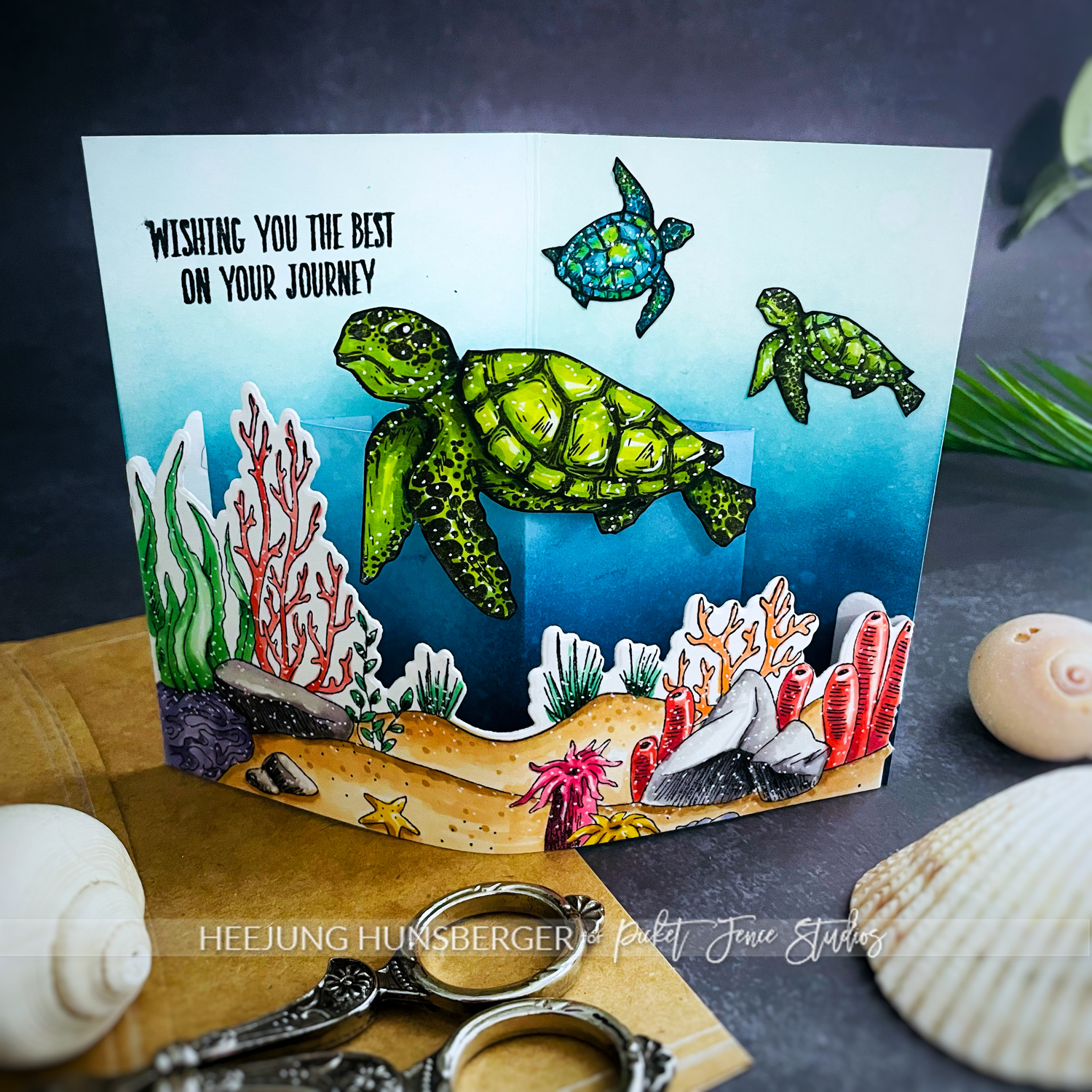 PFS- Easy Bend Card, Sea Turtle’ Journey