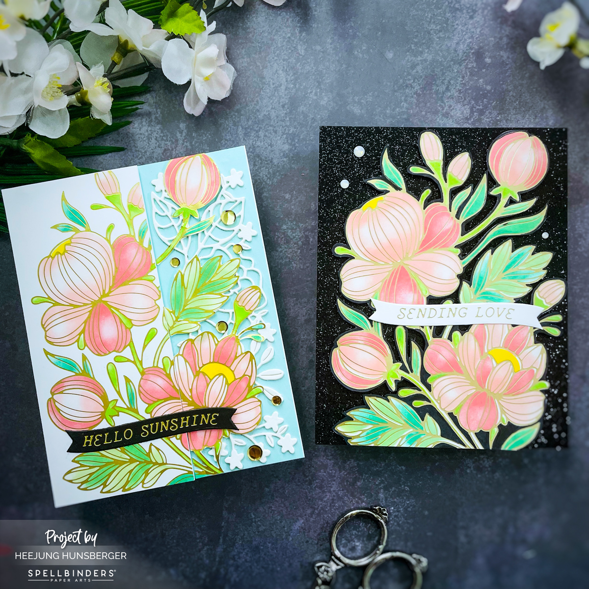 Spellbinders- Glimmering Flowers Collection