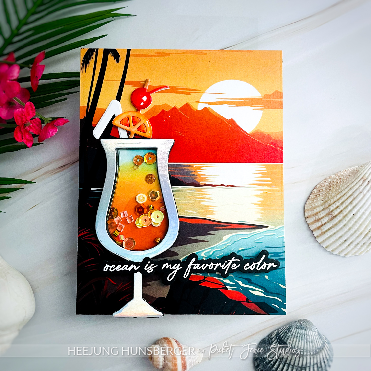 PFS- Tropical Sunset Cocktail Card