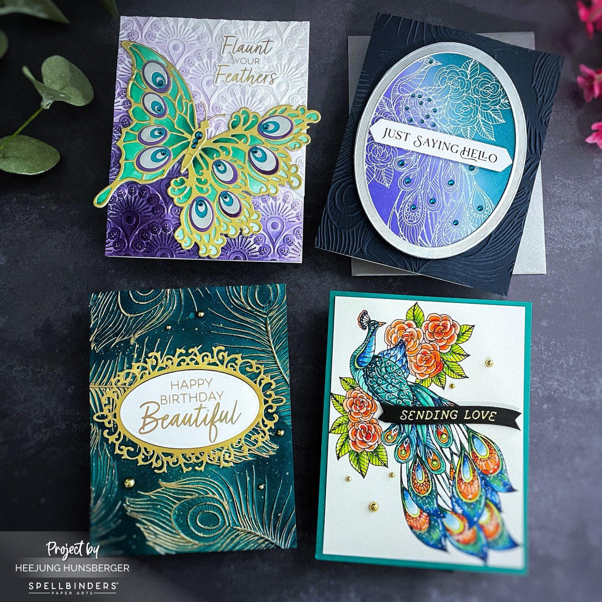 Spellbinders- Peacock Paradise Collection
