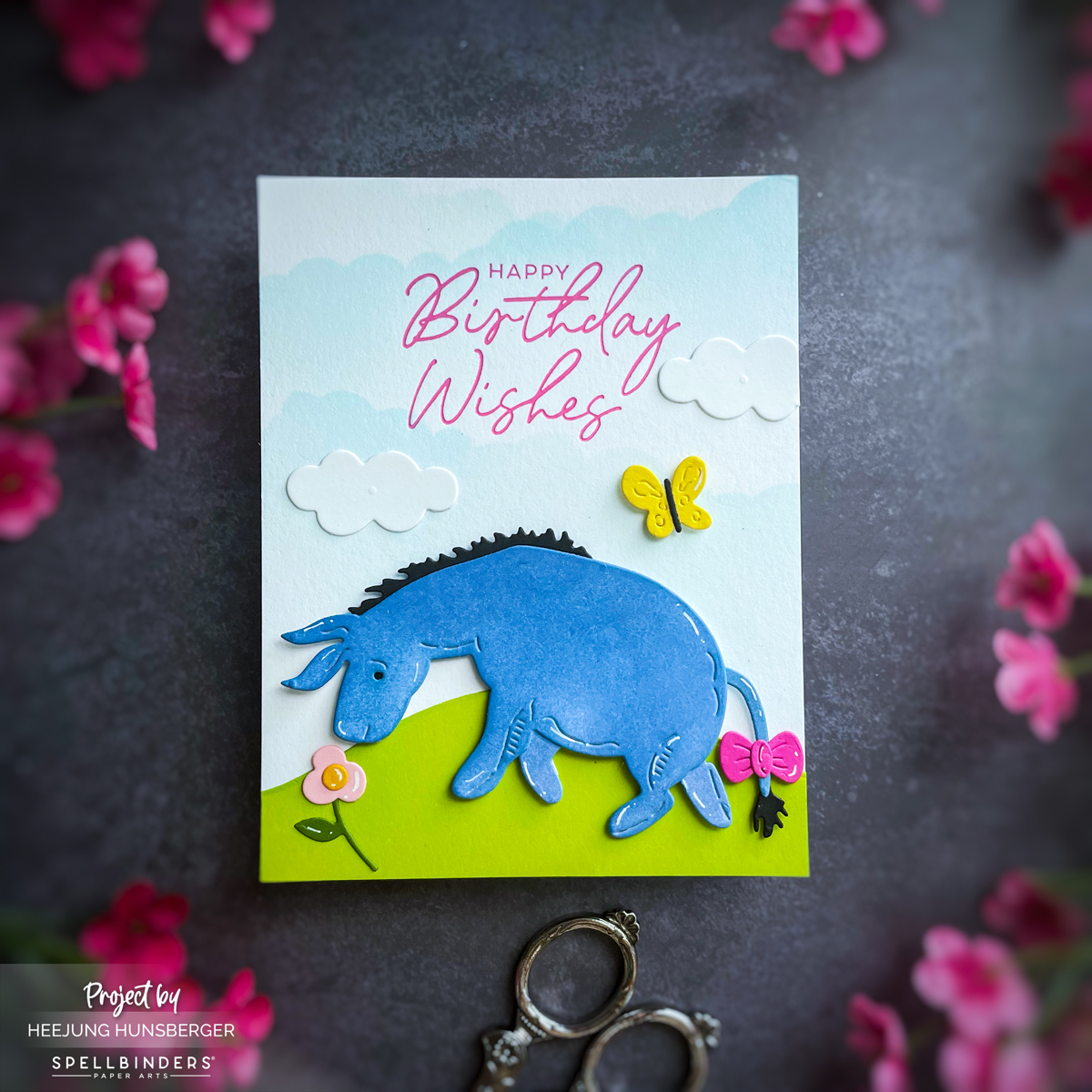 Silly Old Bear Sentiments Press Plate & Die Set from the Say Cheese Classic Pooh Collection in Collaboration with Simple Stories | – UK