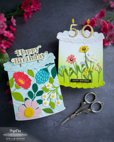 Spellbinders Fustelle Per Biglietti Regalo, Collezione Bougie Birthday, Set Da 9 Pezzi, Base 10x15 Cm, Nina Boettcher