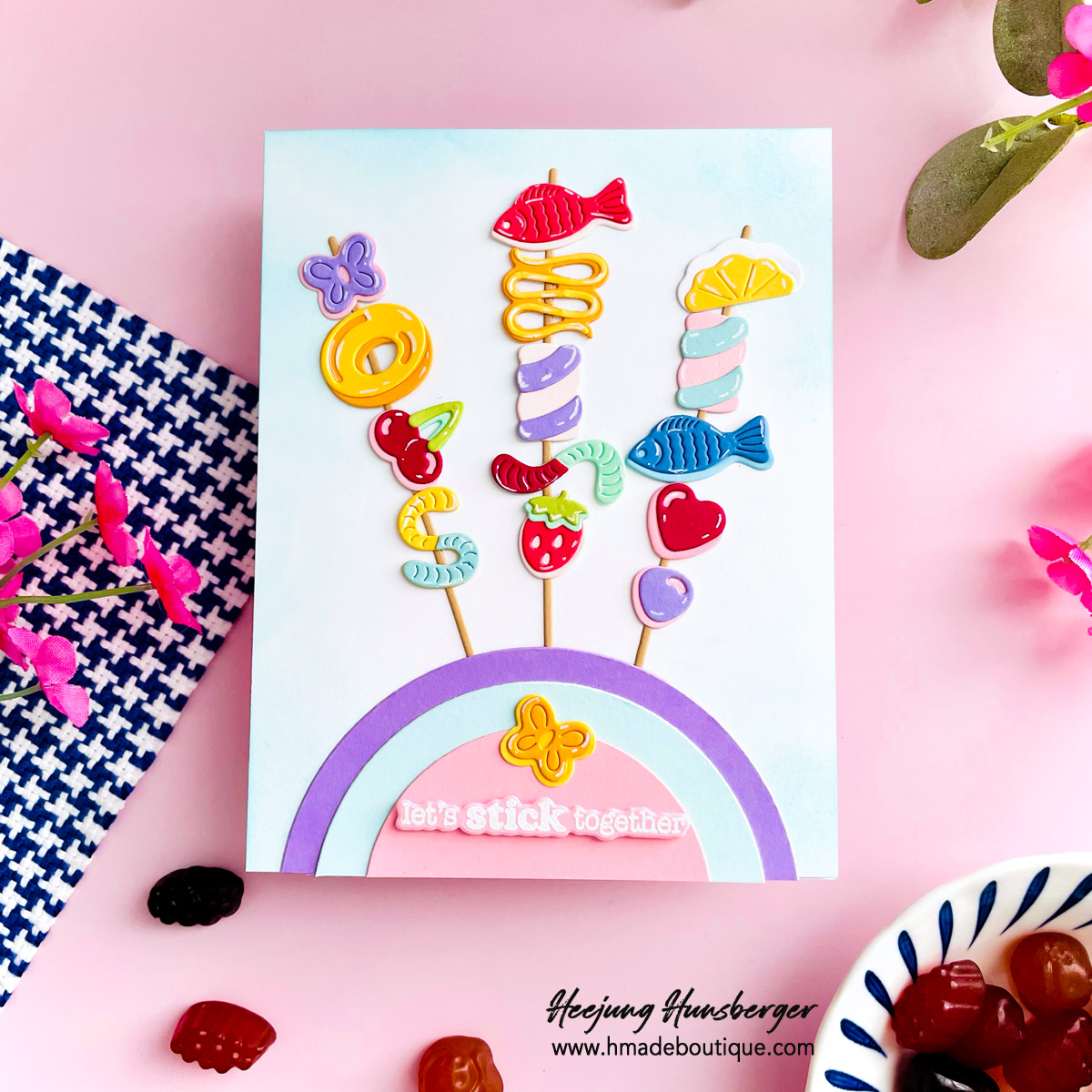 Saturdays are for Sweetness: A Candy Kebob Card