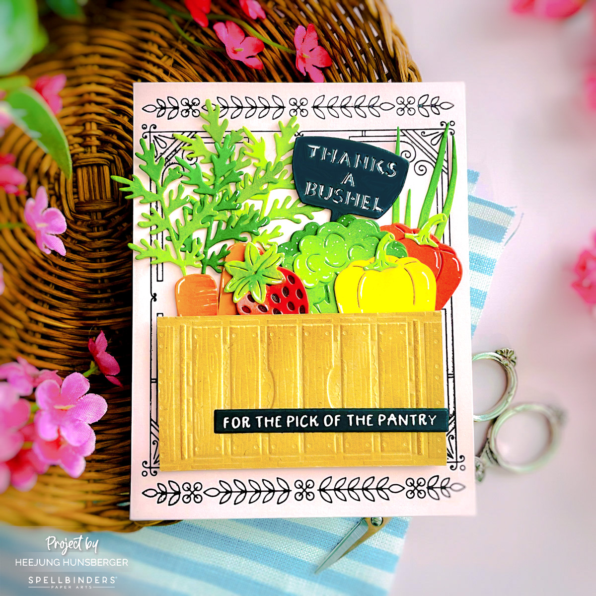 April Club Mix: Fresh Picked Market Crate Card
