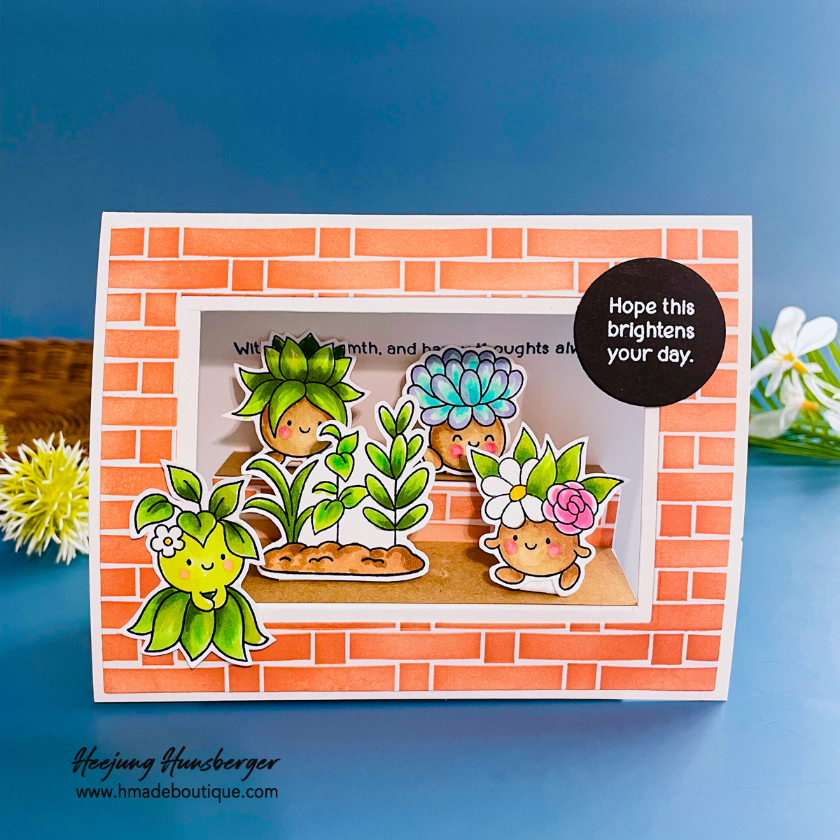 Creating a 3D Mini Garden Window with Simon Says Stamp Botanical Buds
