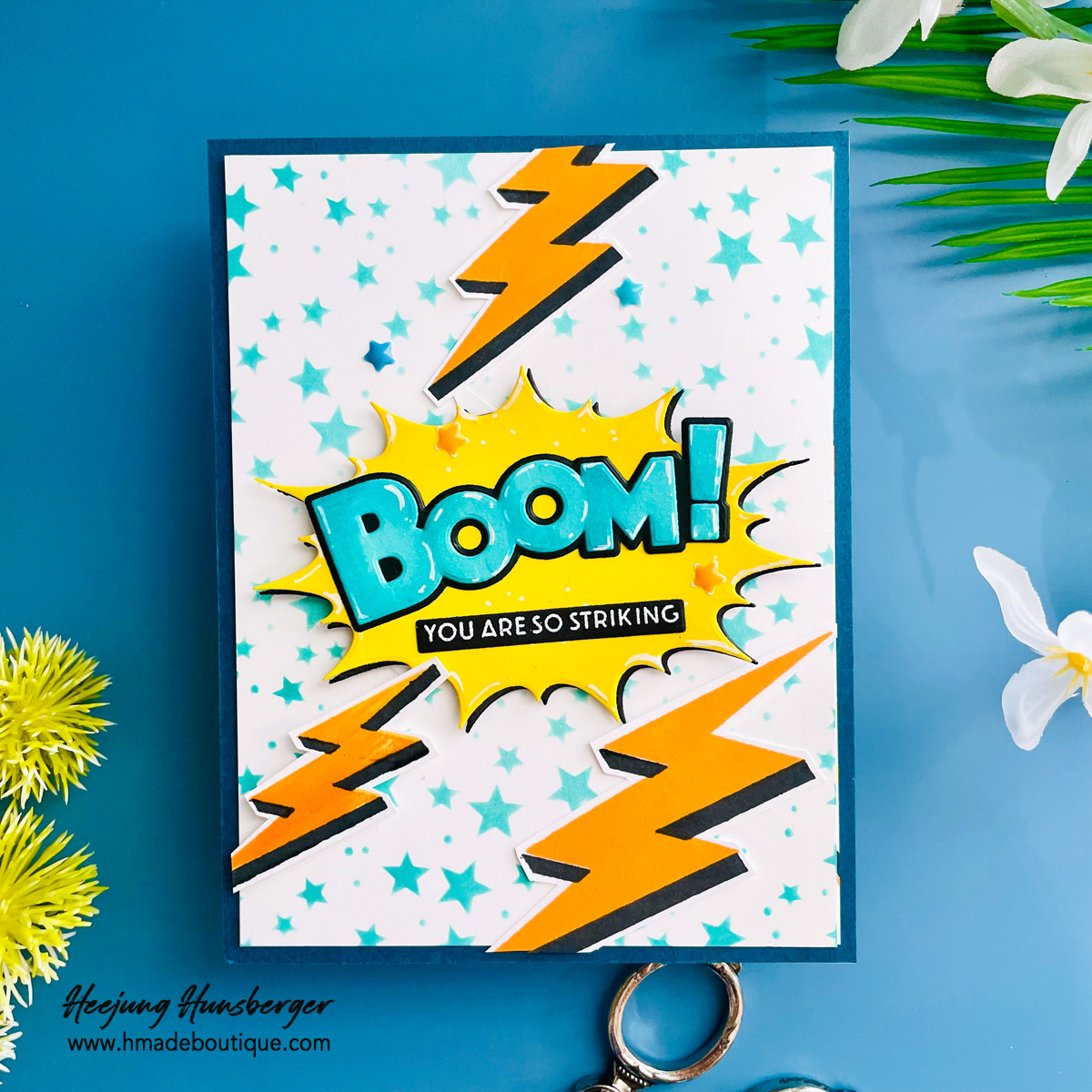 Making an Impact with Simon Says Stamp June Release: Dynamic “Boom!” Card