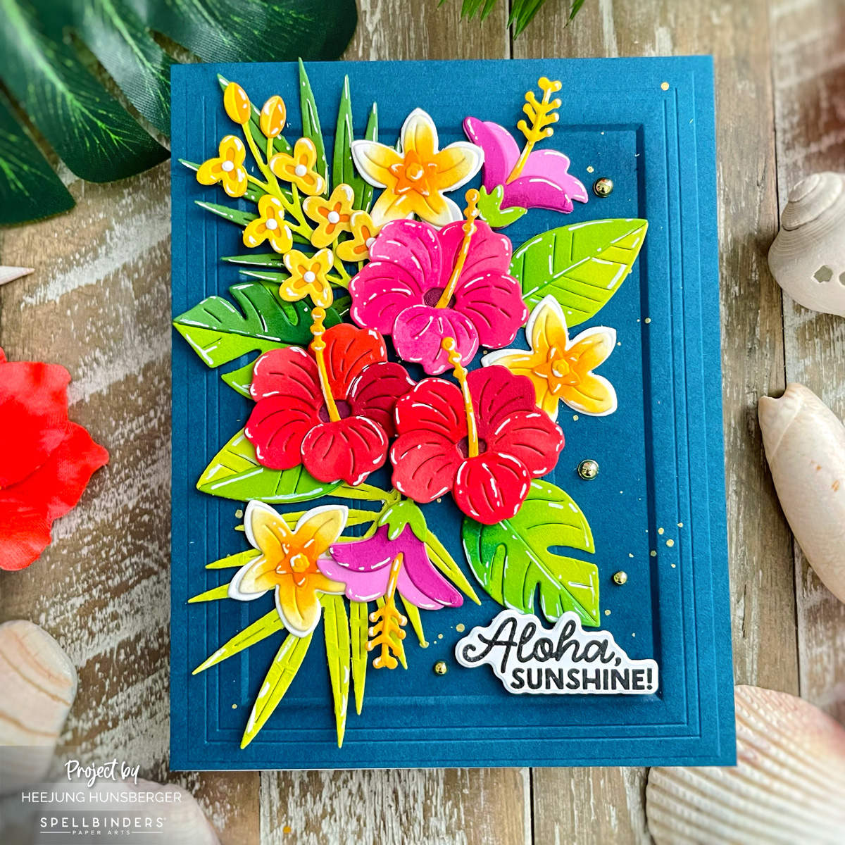 Tropical Oceanside Aloha | Spellbinders June 2026 Large Die of the Month