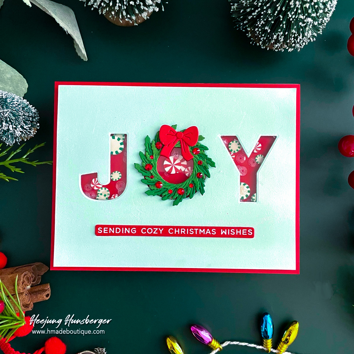 Spreading Holiday Joy with a Festive Shaker Card!