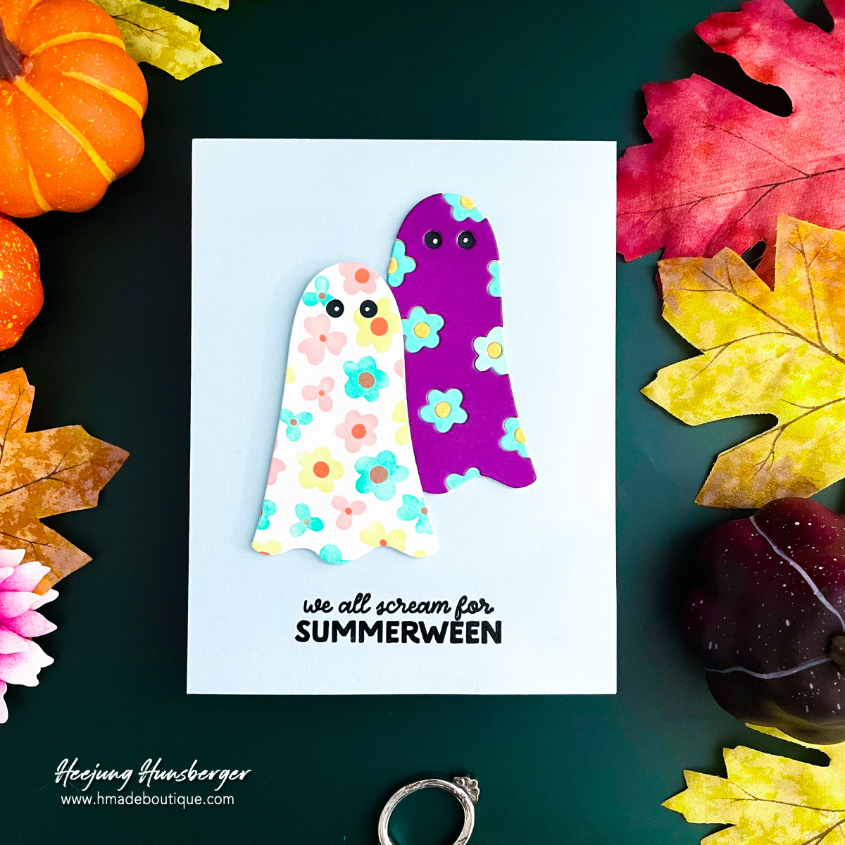 Pastel & Pretty: A Refreshing Florida-Style “Summerween” Ghost Card!