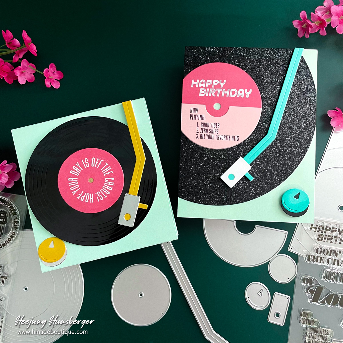 Vintage Vinyl Birthday Cards with Hero Arts