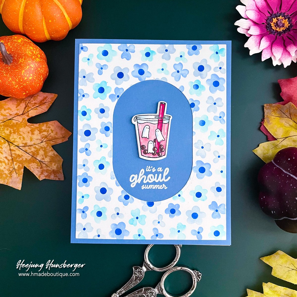 Sip Into Summerween with a Refreshing Ghost Drink Card!
