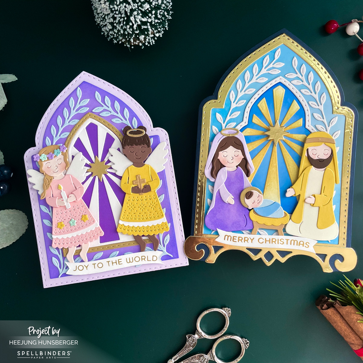 Spiritual Beauty: Stained Glass Nativity & Angel Cards with Bibi’s Little Blessings Collection