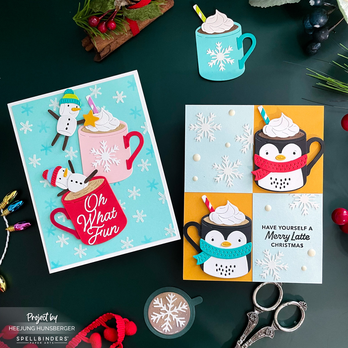 Warm Holiday Hugs with Spellbinders Mugs & Kisses Collection!
