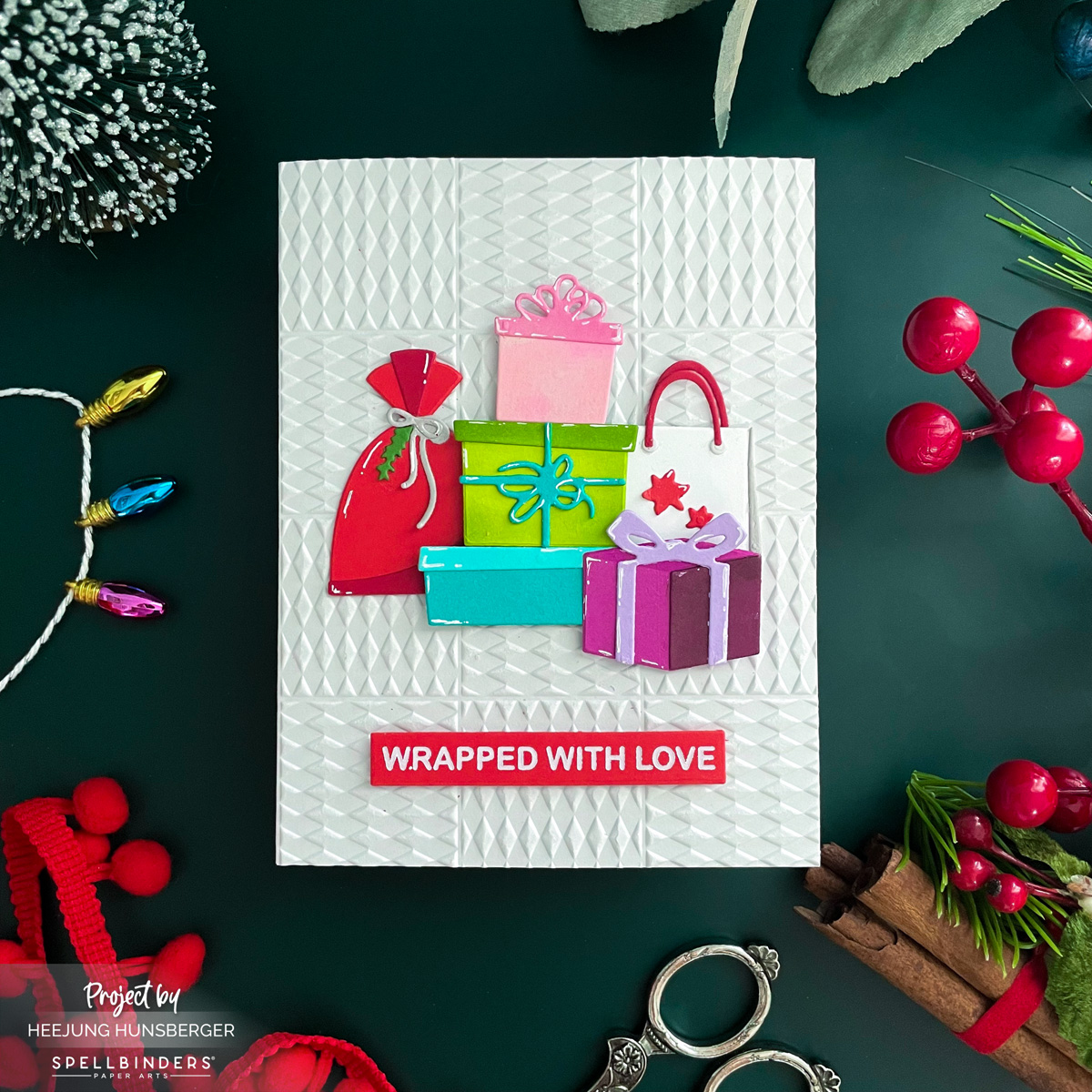 Wrapped with Love: Easy Festive Card with Lisa Horton Dies