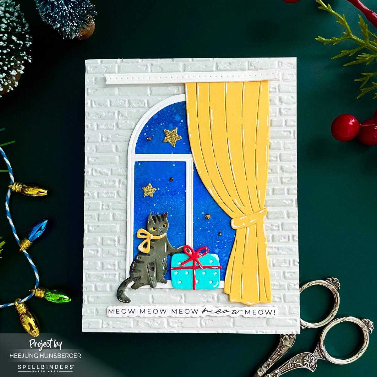 Everyday Magic: A Starlit Birthday Card for Cat Lovers