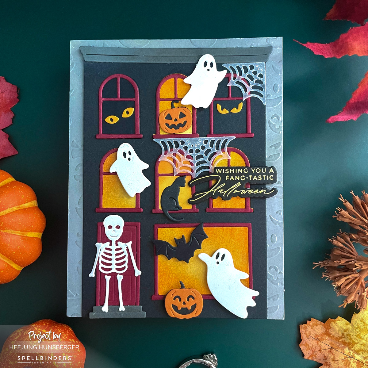 Spooky & Fun Halloween Cityscape Card | Yana’s City Collection Add-On