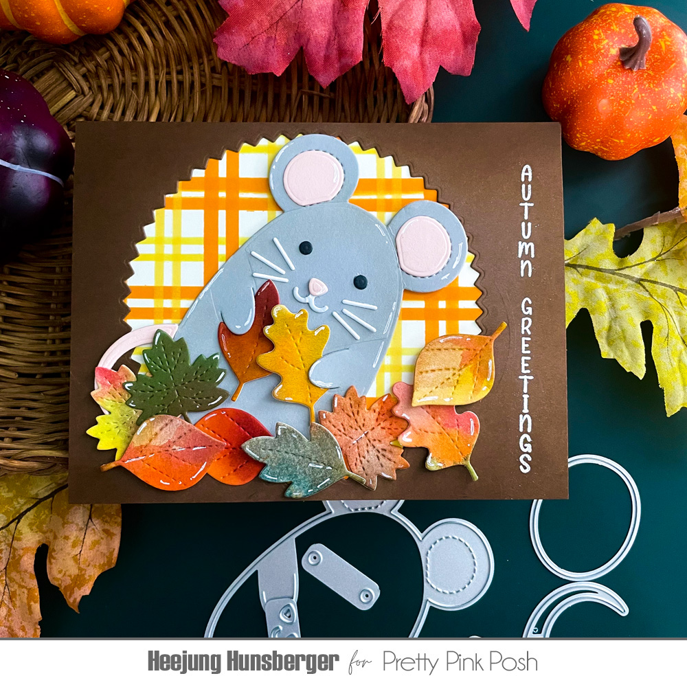 Pretty Pink Posh | Autumn Greetings Mouse Holder Card